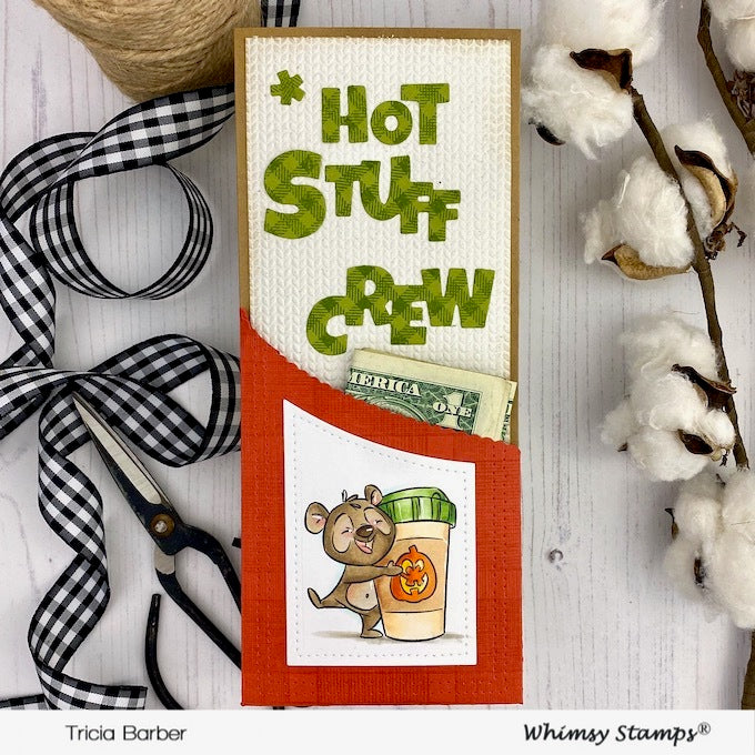 Slimline Embossing Folder - Sweater - Whimsy Stamps
