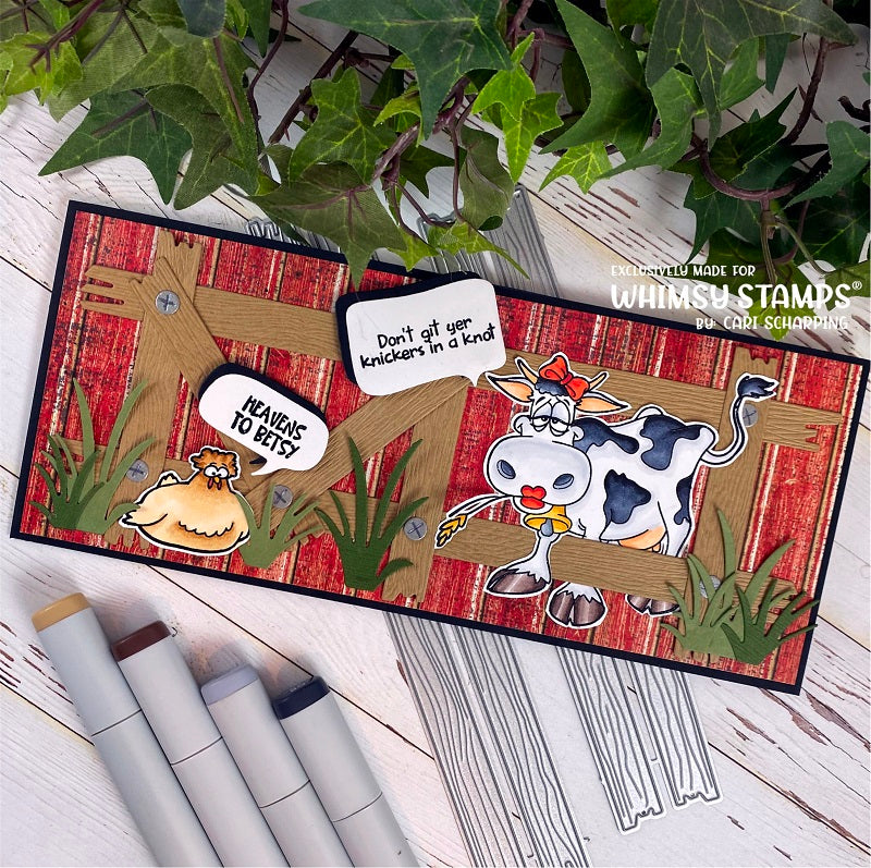 **NEW Slimline Fence Die Set - Whimsy Stamps