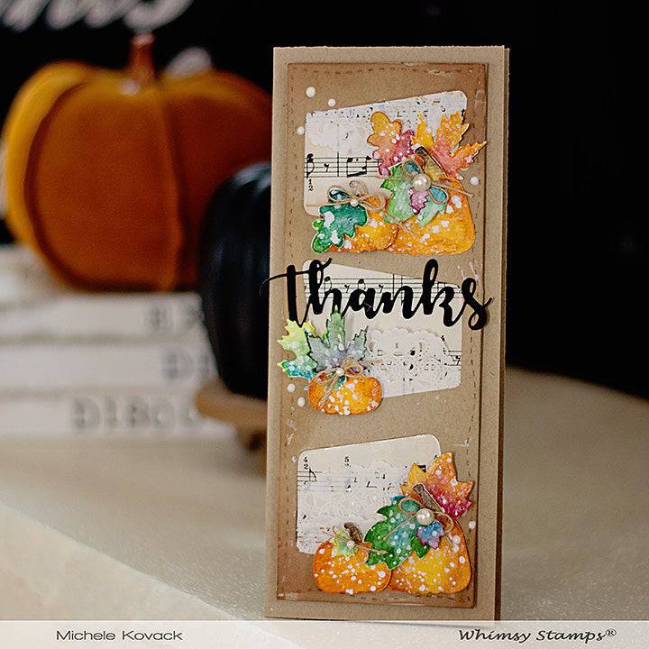 Slimline Marquee Die - Whimsy Stamps