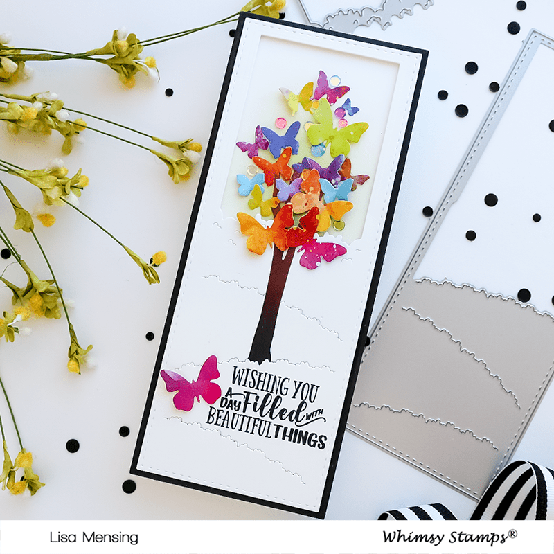Slimline Meadow Die Set - Whimsy Stamps