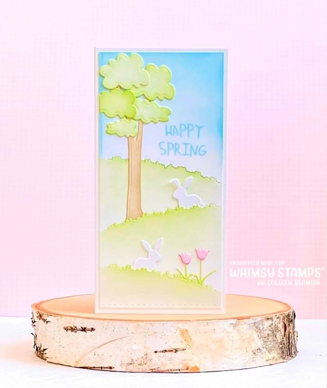 Slimline Meadow Die Set - Whimsy Stamps