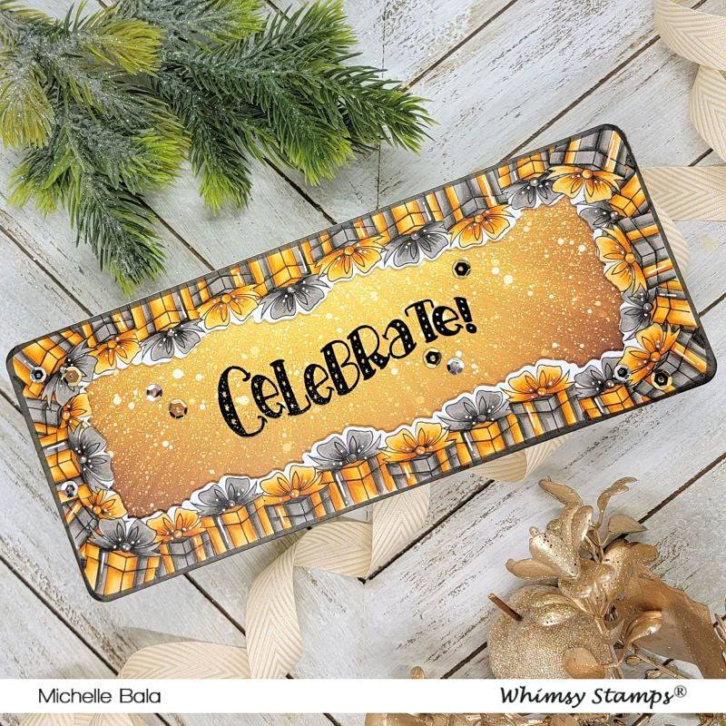 *NEW Slimline Paper Pack - Champagne - Whimsy Stamps