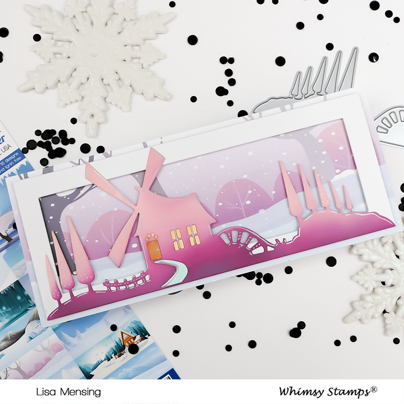 Slimline Paper Pack - Frozen - Whimsy Stamps