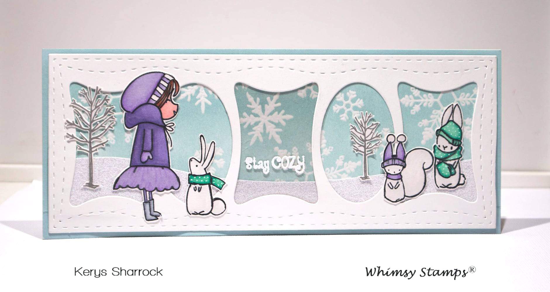 Slimline Pillows Die - Whimsy Stamps