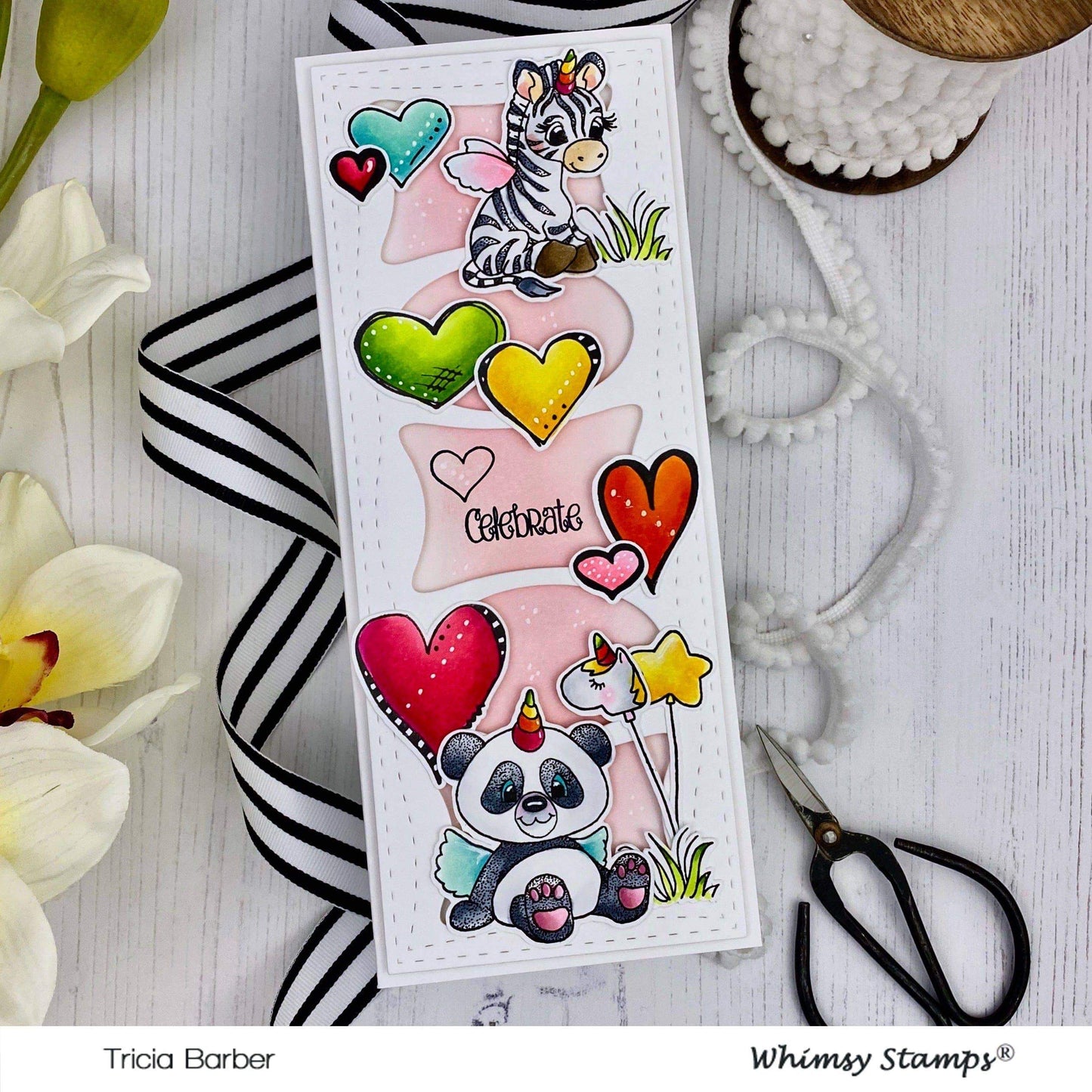 Slimline Pillows Die - Whimsy Stamps