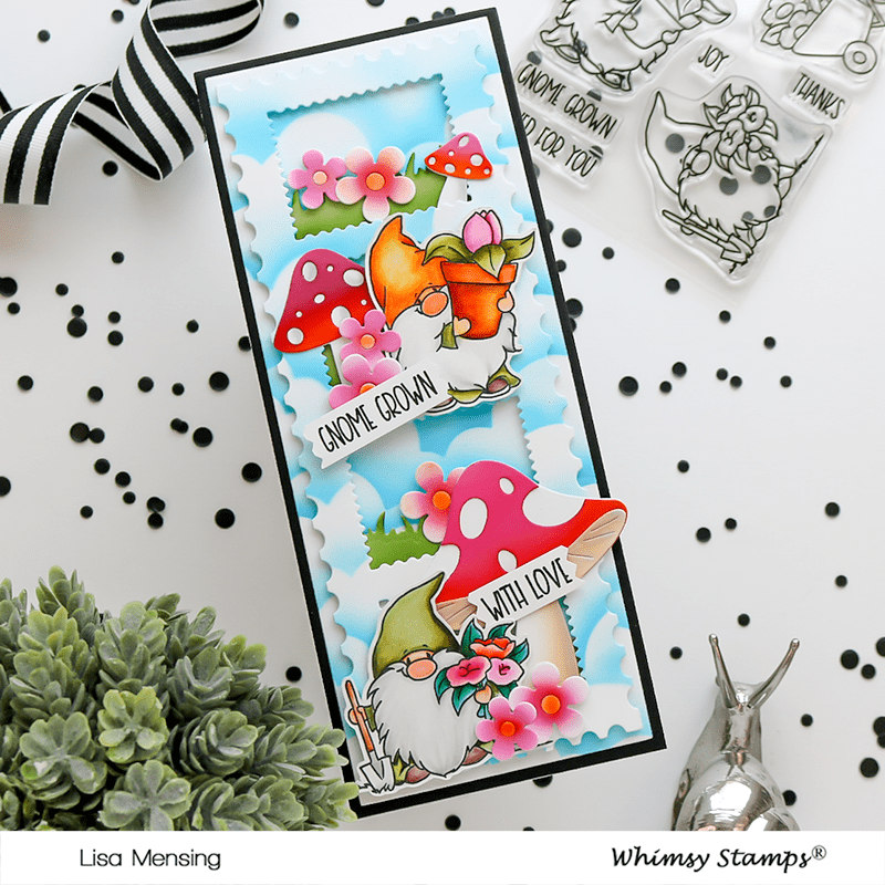 Slimline Postage Die - Whimsy Stamps