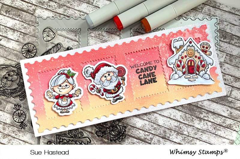 Slimline Postage Die - Whimsy Stamps