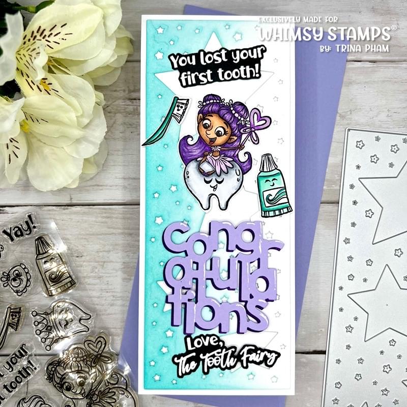 **NEW Slimline Stardust Die - Whimsy Stamps