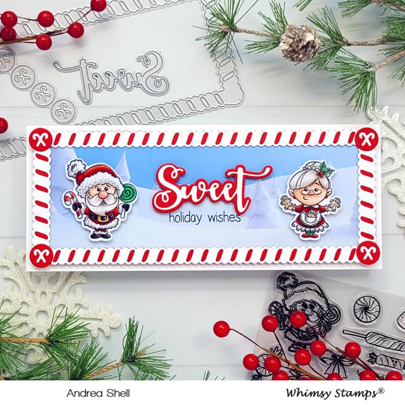 *NEW Slimline Twisty Frame Die Set - Whimsy Stamps