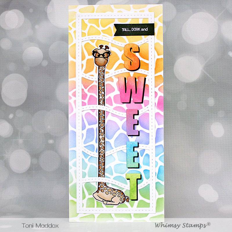 Slimline Waves Die - Whimsy Stamps