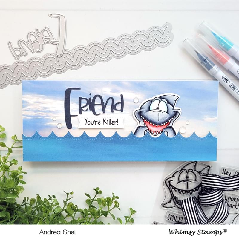 **NEW Slimline Wavy Edger Die Set - Whimsy Stamps