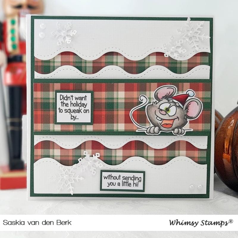 Slimline Wavy Edger Die Set - Whimsy Stamps