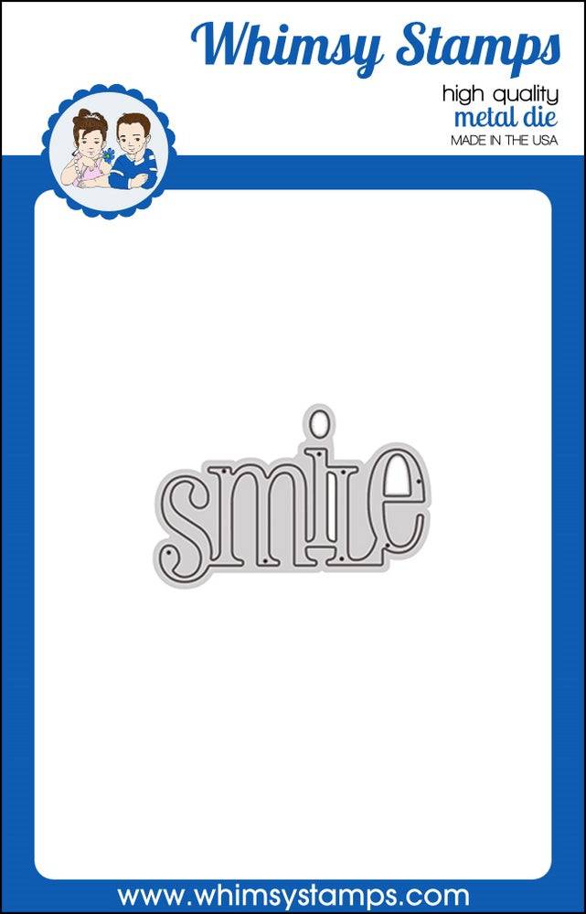 Smile Large Word Die - Whimsy Stamps