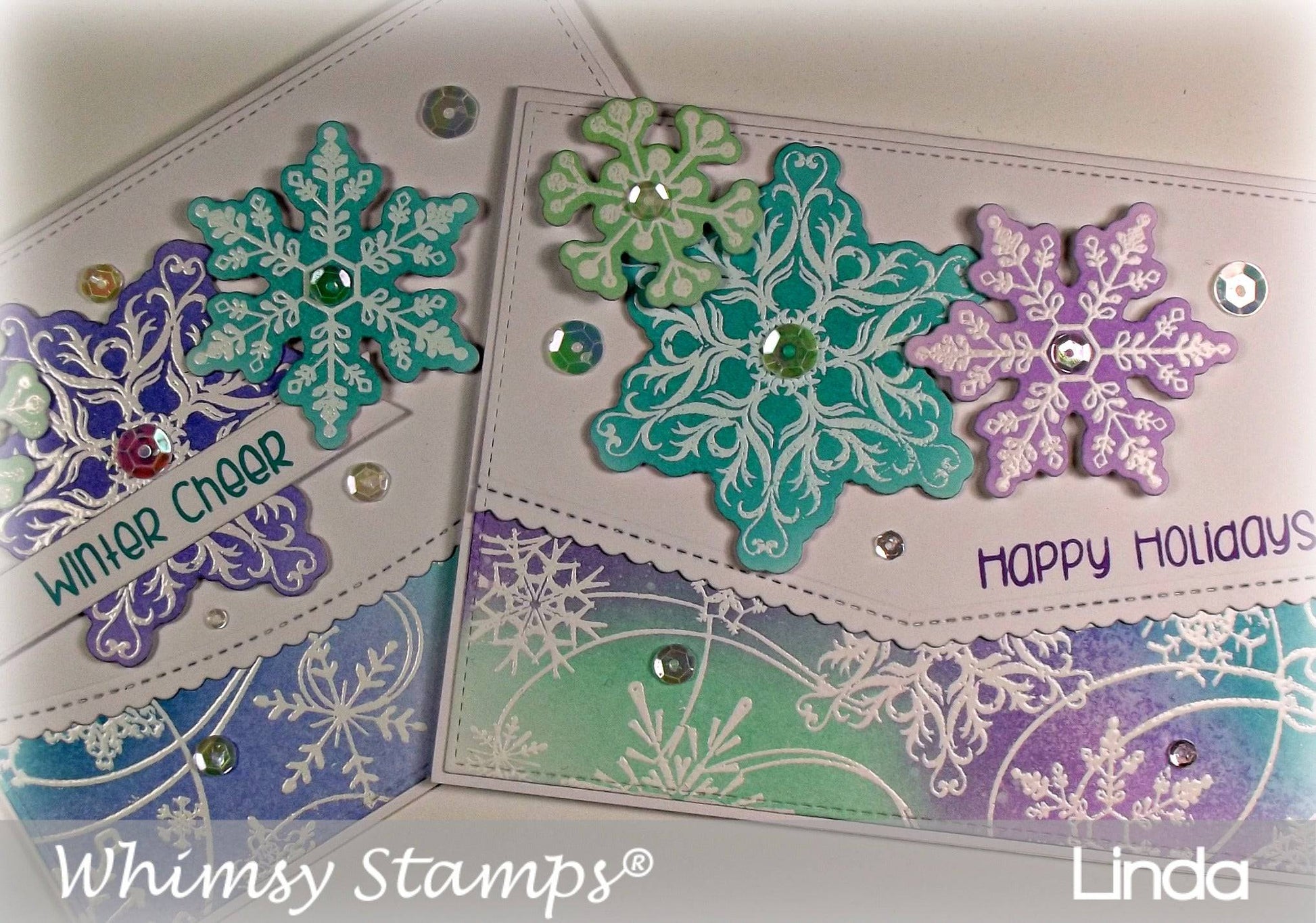Snow Flurry Clear Stamps - Whimsy Stamps