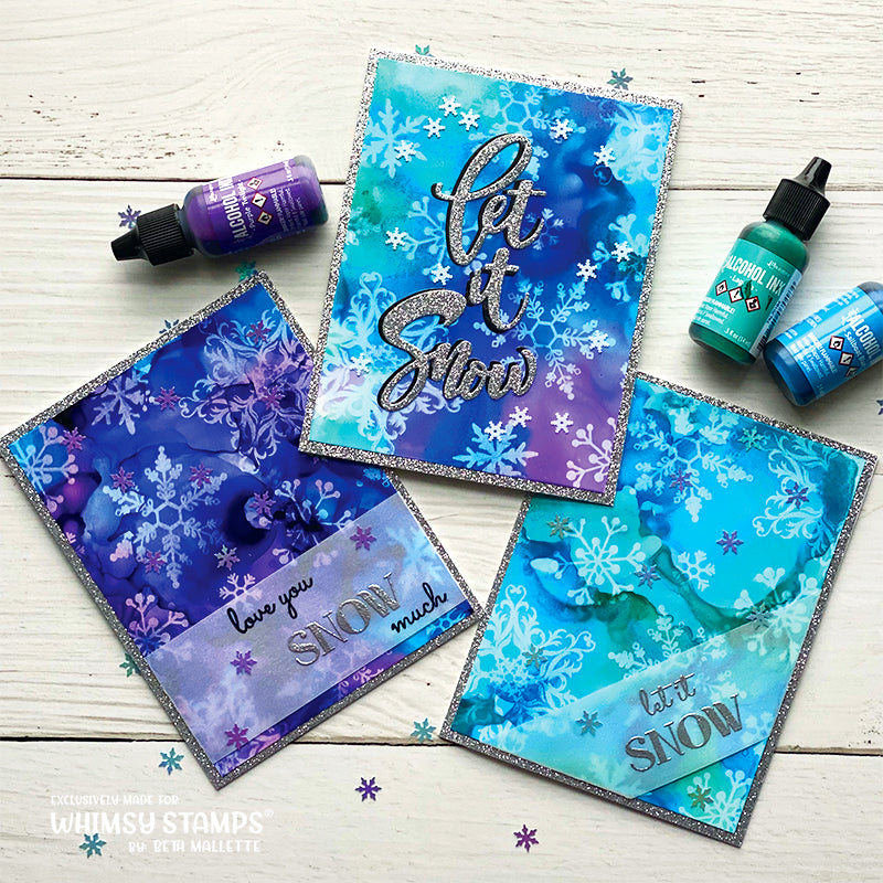 Snow Flurry Clear Stamps - Whimsy Stamps