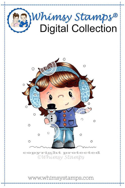Snowy - Digital Stamp - Whimsy Stamps