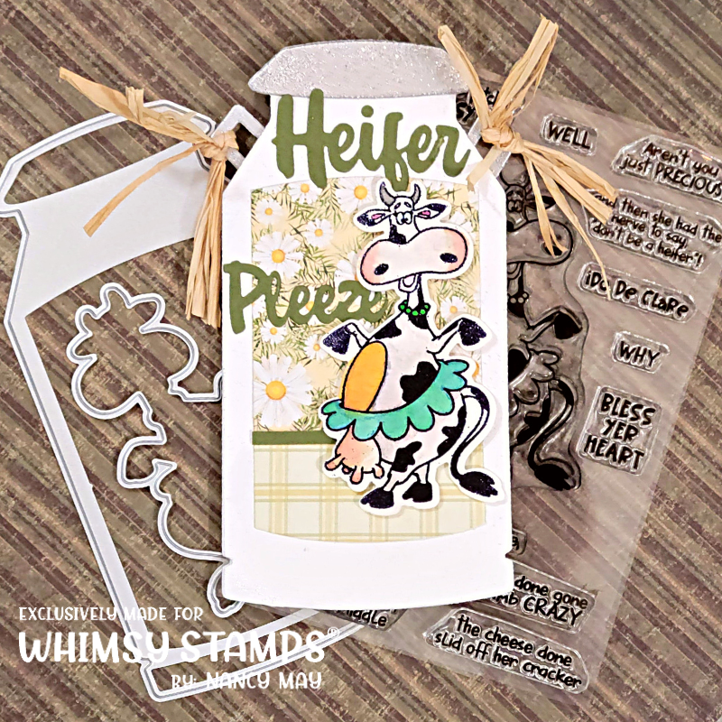 **NEW Southern Cow Bell Clear Stamps - Whimsy Stamps