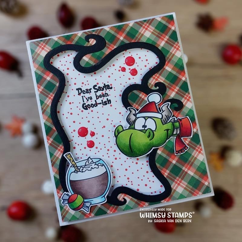 Speckled Background Rubber Cling Stamp - Whimsy Stamps