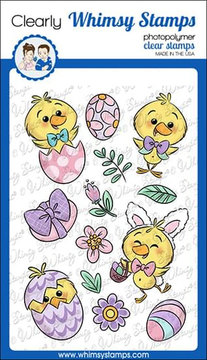 **NEW Spring Chicks Clear Stamps - Whimsy Stamps