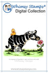Spring Zebra - Digital Stamp - Whimsy Stamps