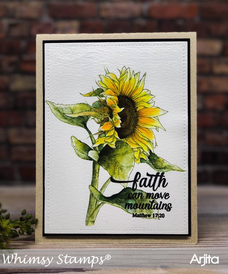 Stained Glass Scripture Sentiments Clear Stamps - Whimsy Stamps