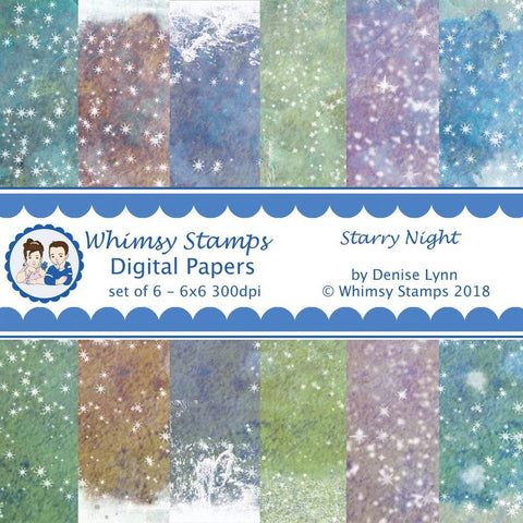 Starry Night - Digital Papers - Whimsy Stamps