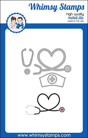 **NEW Stethoscope Die Set - Whimsy Stamps