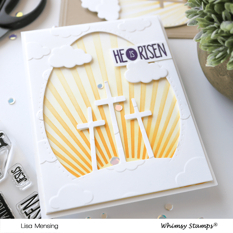 Sun Rays Stencil - Whimsy Stamps