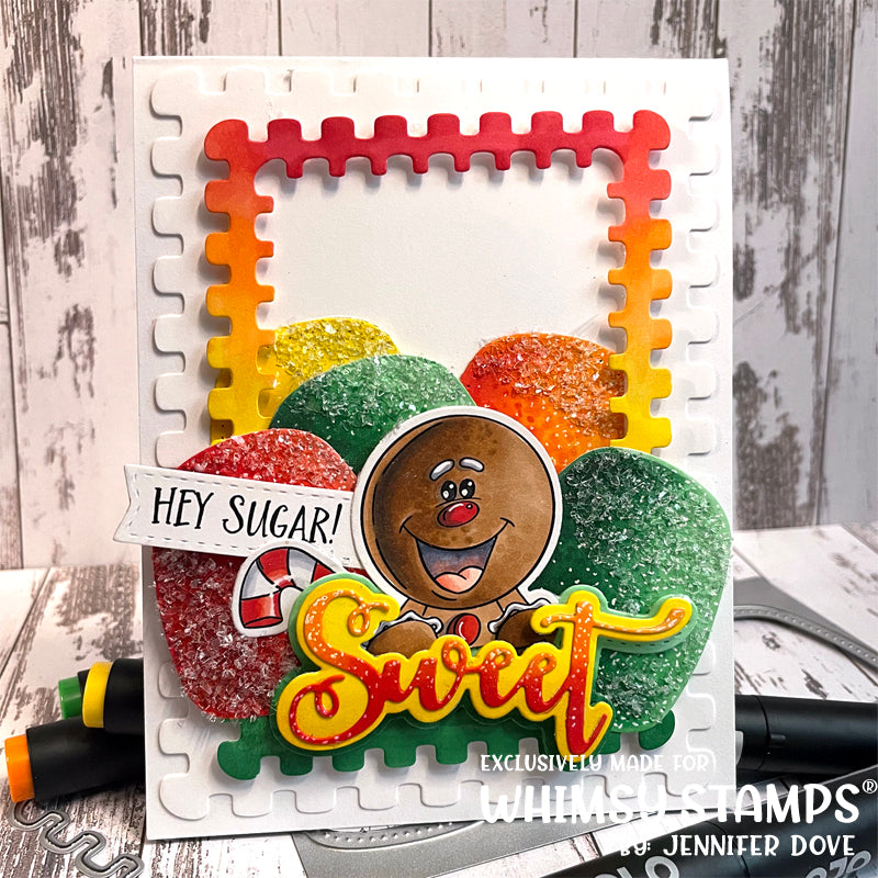 Sweet Word and Shadow Die Set - Whimsy Stamps