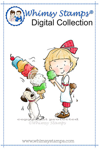 Sweet Days of Summer - Digital Stamp - Whimsy Stamps