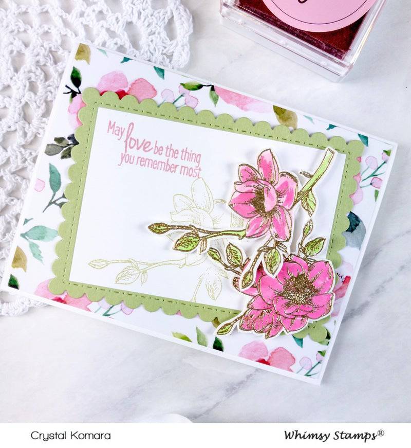 Sympathy So Deeply Sorry Clear Stamps - Whimsy Stamps