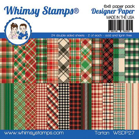 6x6 Paper Pack - Tartan - Whimsy Stamps