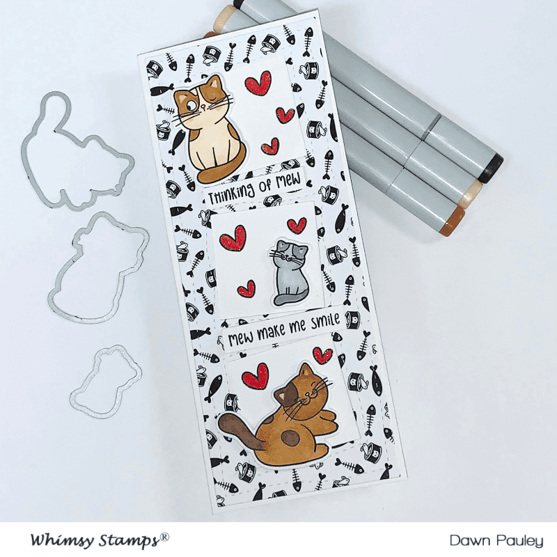 Thinking of Mew Clear Stamps - Whimsy Stamps