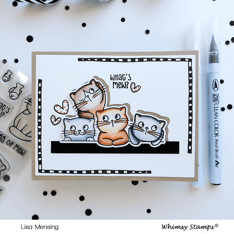 Thinking of Mew Clear Stamps - Whimsy Stamps