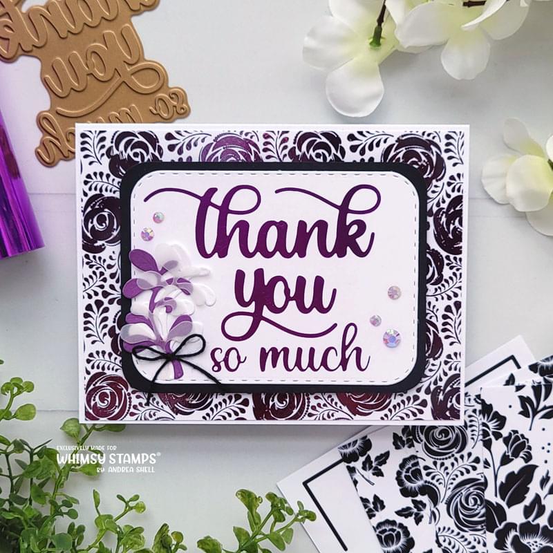 **NEW Toner Card Front Pack - A2 Fancy Florals 1 - Whimsy Stamps