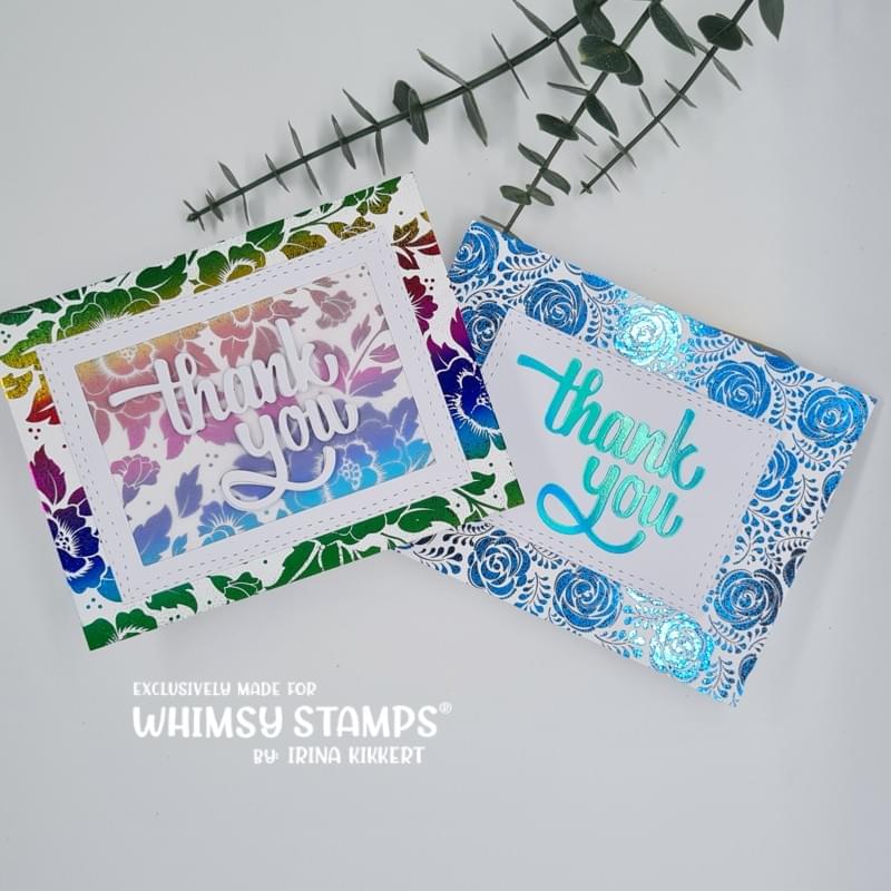 **NEW Toner Card Front Pack - A2 Fancy Florals 1 - Whimsy Stamps