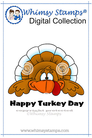 Turkey Day - Digital Stamp - Whimsy Stamps