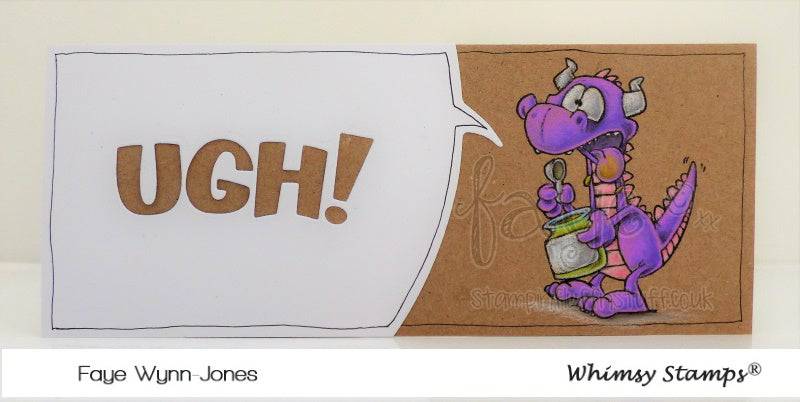 UGH! Word and Shadow Die Set - Whimsy Stamps