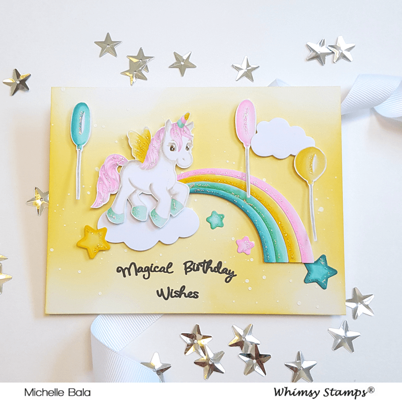 Unicorn Wishes Clear Stamps - Whimsy Stamps