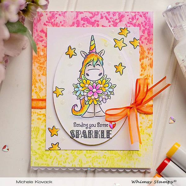 Unicorn Sparkle Clear Stamps - Whimsy Stamps