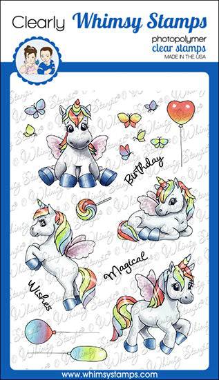 Unicorn Wishes Clear Stamps - Whimsy Stamps