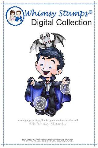 Vampire Henry - Digital Stamp - Whimsy Stamps