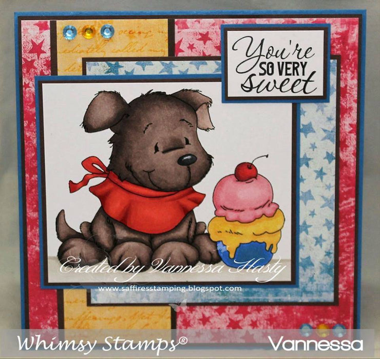 Doggie Ice Cream - Digital Stamp - Whimsy Stamps