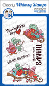 **NEW Warm Winter Birds Clear Stamps - Whimsy Stamps
