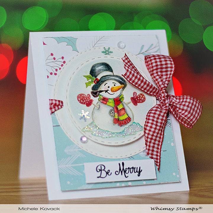 Winter Wonderland Snowmen Clear Stamps - Whimsy Stamps