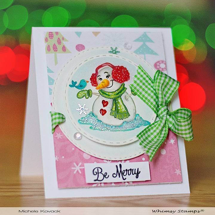 Winter Wonderland Snowmen Clear Stamps - Whimsy Stamps