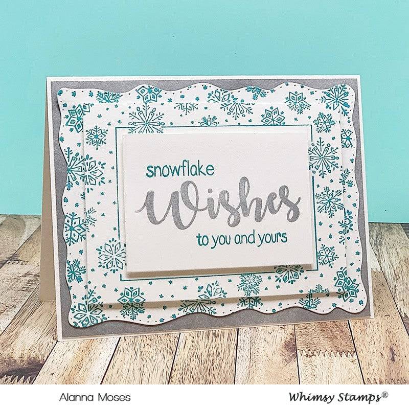 Wavy Pierced Rectangles Die Set - Whimsy Stamps