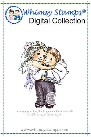 Wedding Bells - Digital Stamp - Whimsy Stamps