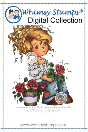 Wee Florist - Digital Stamp - Whimsy Stamps