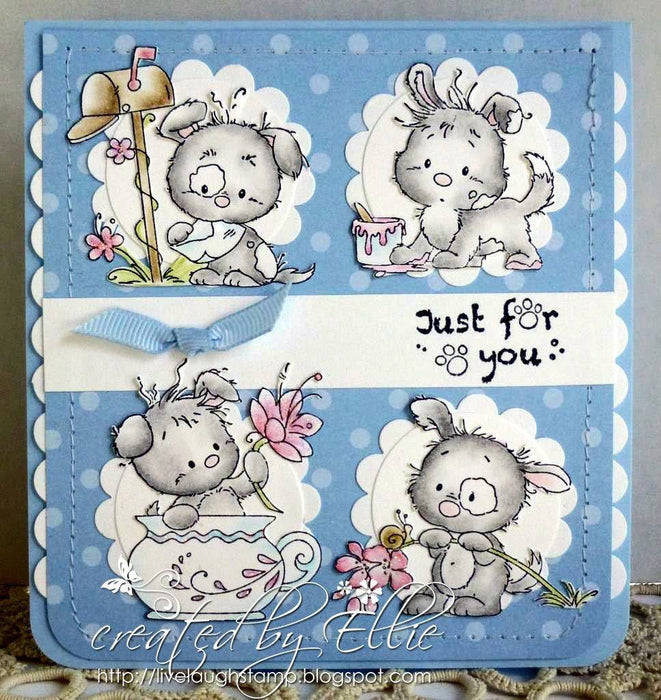 Naughty Puppies - Digital Stamp - Whimsy Stamps